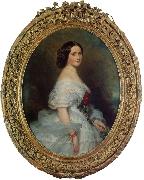 Franz Xaver Winterhalter Anna Dollfus, Baronne de Bourgoing oil